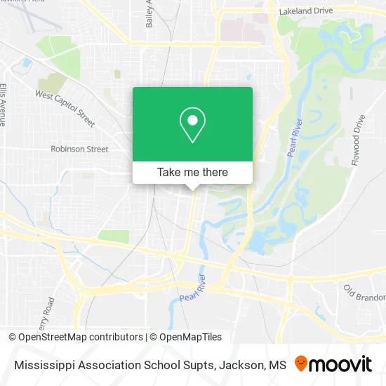 Mapa de Mississippi Association School Supts