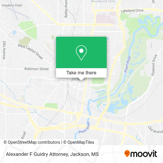 Alexander F Guidry Attorney map