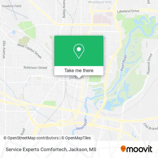 Service Experts Comfortech map