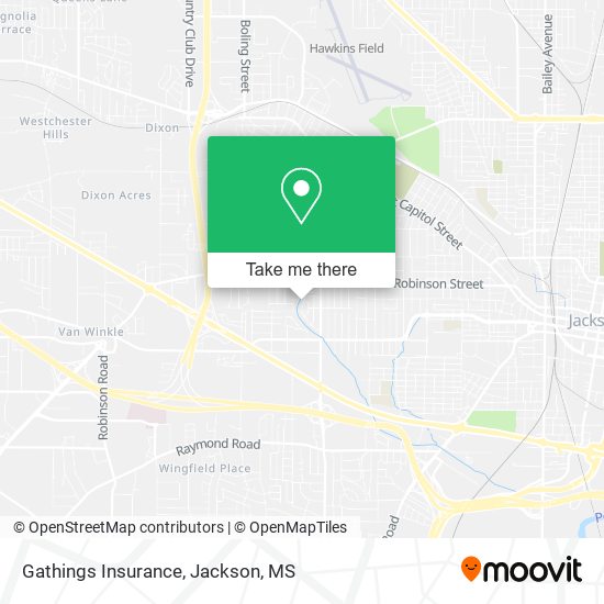 Gathings Insurance map