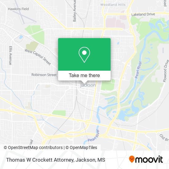 Thomas W Crockett Attorney map