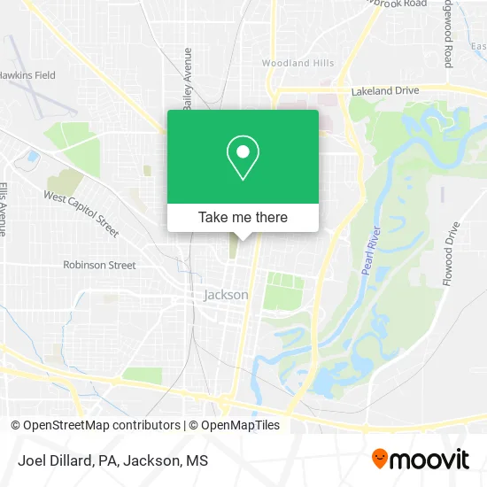 Mapa de Joel Dillard, PA