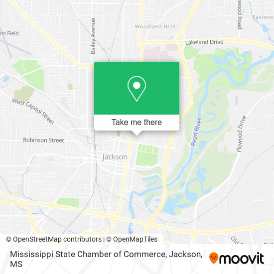 Mississippi State Chamber of Commerce map