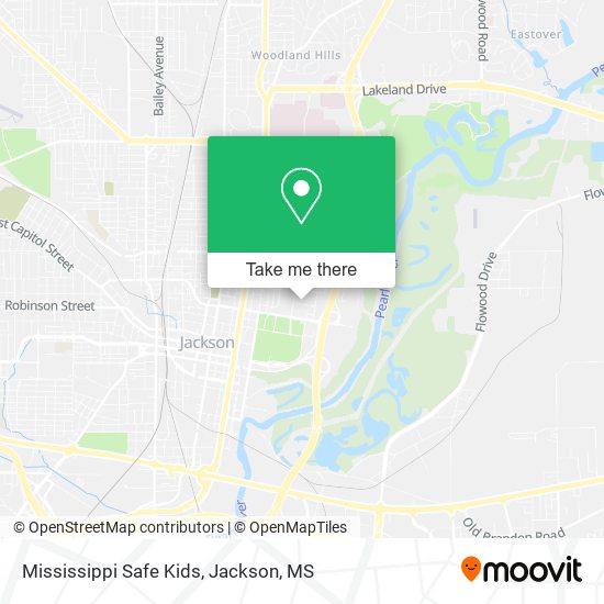 Mapa de Mississippi Safe Kids