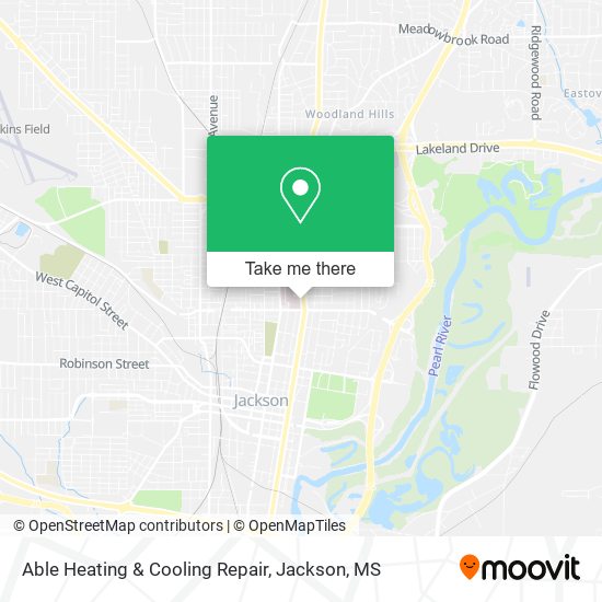Able Heating & Cooling Repair map