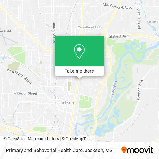 Primary and Behavorial Health Care map