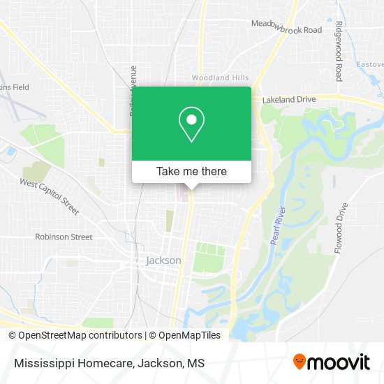 Mississippi Homecare map