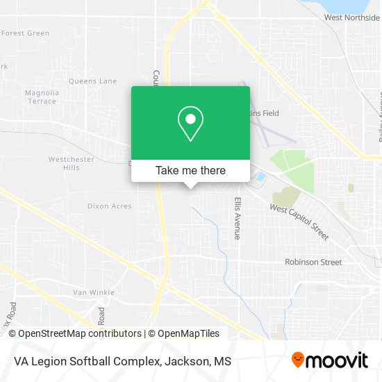 Mapa de VA Legion Softball Complex