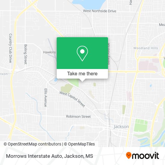 Morrows Interstate Auto map