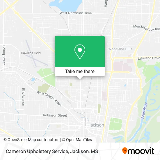 Cameron Upholstery Service map