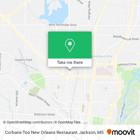 Mapa de Corbans-Too New Orleans Restaurant