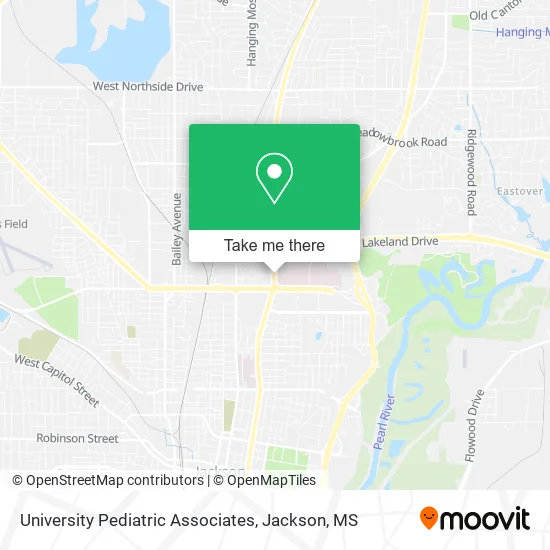University Pediatric Associates map
