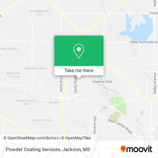 Powder Coating Services map
