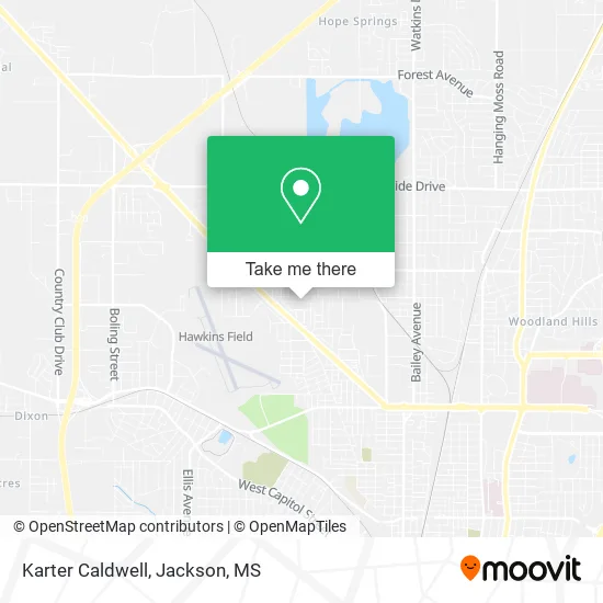 Karter Caldwell map