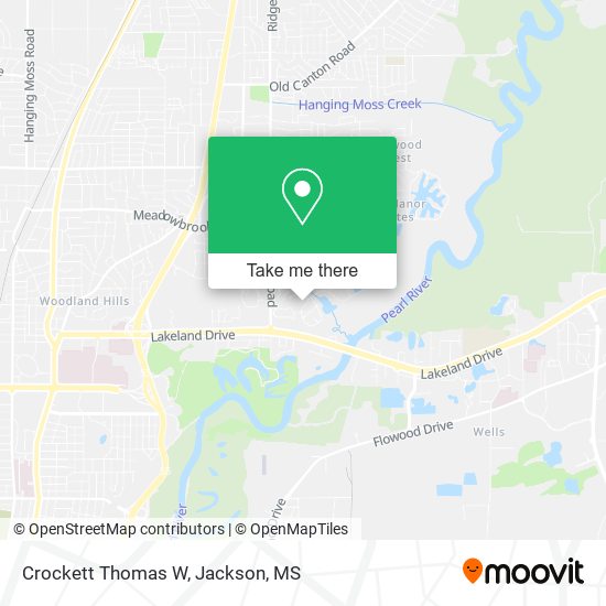 Crockett Thomas W map