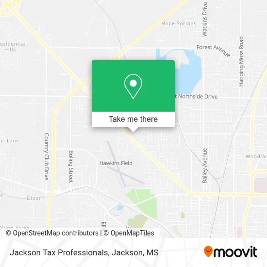 Jackson Tax Professionals map