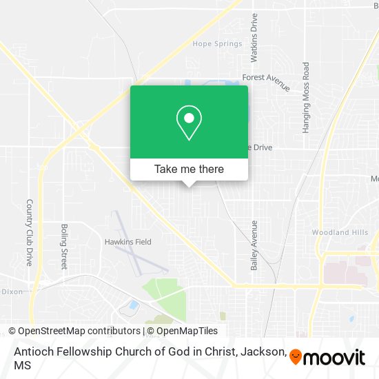 Mapa de Antioch Fellowship Church of God in Christ