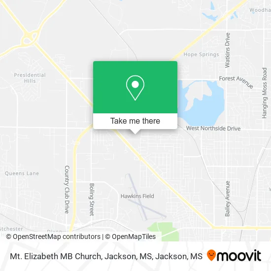 Mt. Elizabeth MB Church, Jackson, MS map