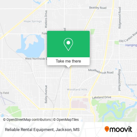 Reliable Rental Equipment map