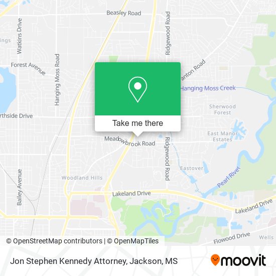 Jon Stephen Kennedy Attorney map