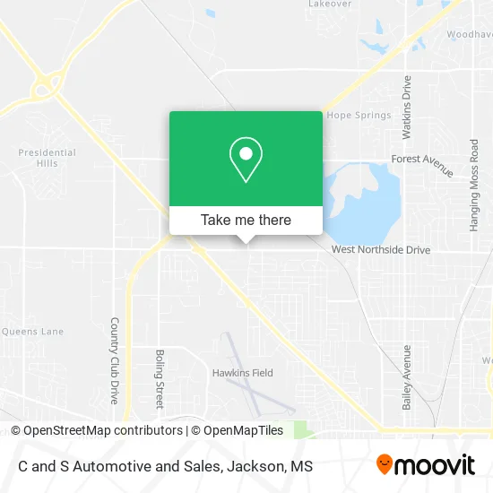 C and S Automotive and Sales map