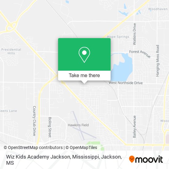 Mapa de Wiz Kids Academy Jackson, Mississippi