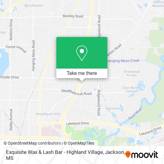 Mapa de Exquisite Wax & Lash Bar - Highland Village