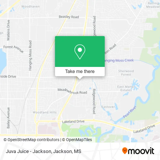 Juva Juice - Jackson map