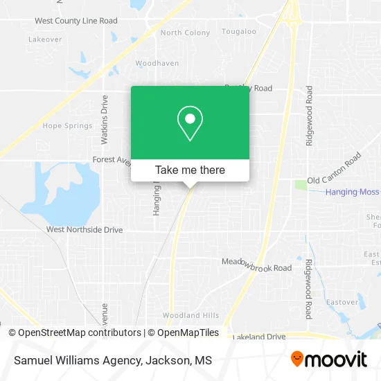 Samuel Williams Agency map