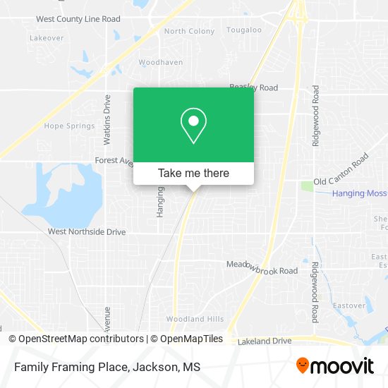 Family Framing Place map