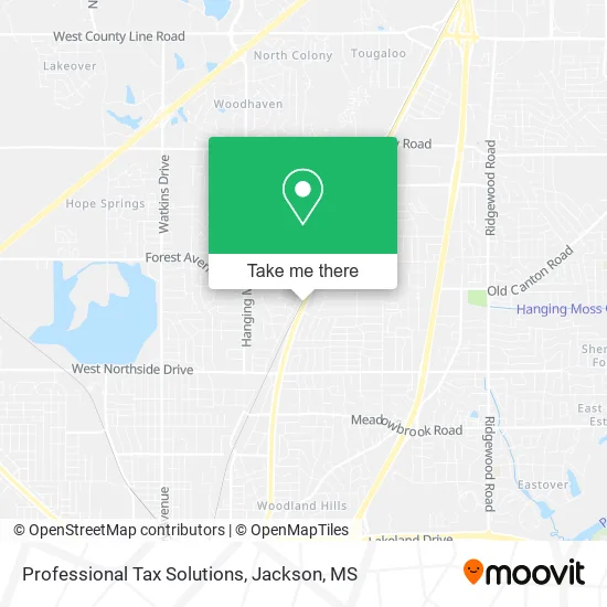 Professional Tax Solutions map