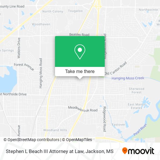 Stephen L Beach III Attorney at Law map