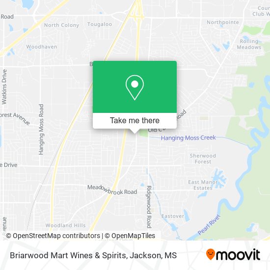 Mapa de Briarwood Mart Wines & Spirits