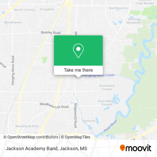 Jackson Academy Band map