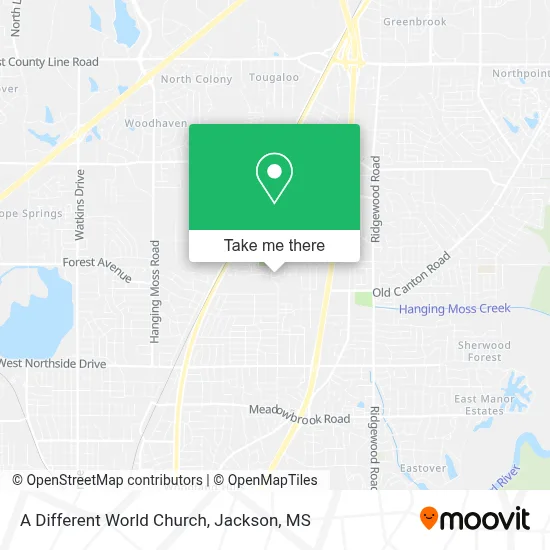 A Different World Church map