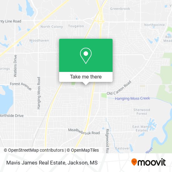 Mavis James Real Estate map