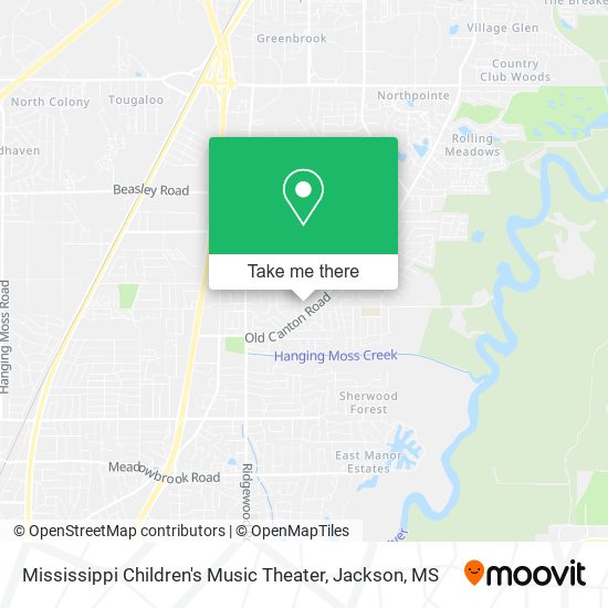 Mapa de Mississippi Children's Music Theater