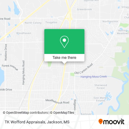 TK Wofford Appraisals map