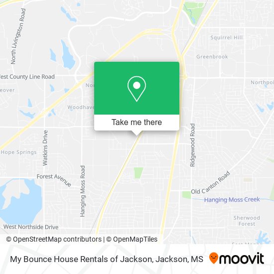 My Bounce House Rentals of Jackson map