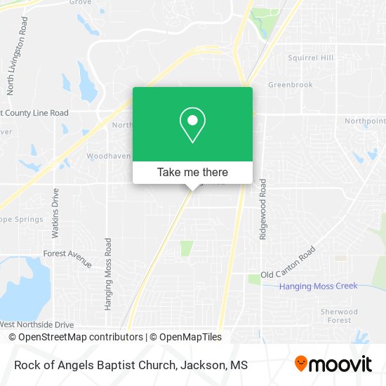 Rock of Angels Baptist Church map