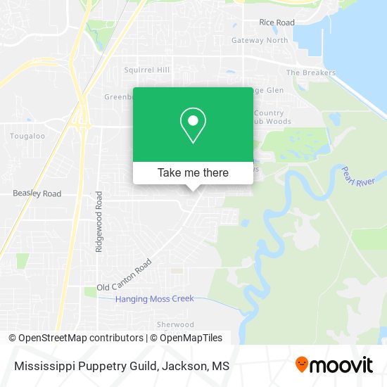 Mississippi Puppetry Guild map