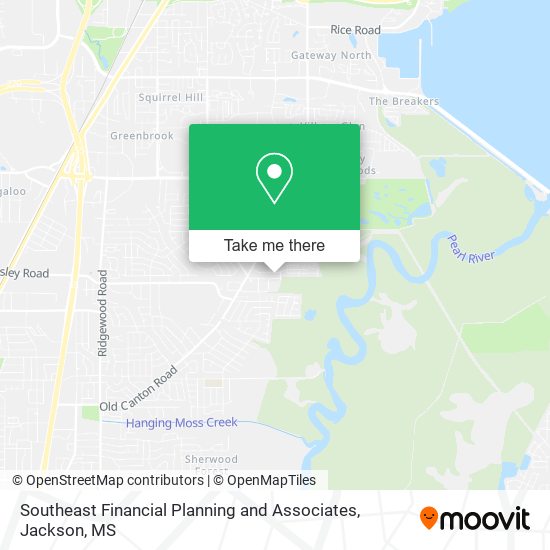 Mapa de Southeast Financial Planning and Associates