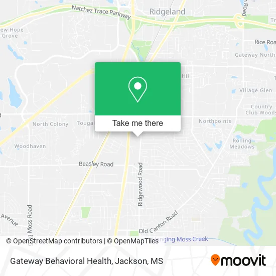 Gateway Behavioral Health map
