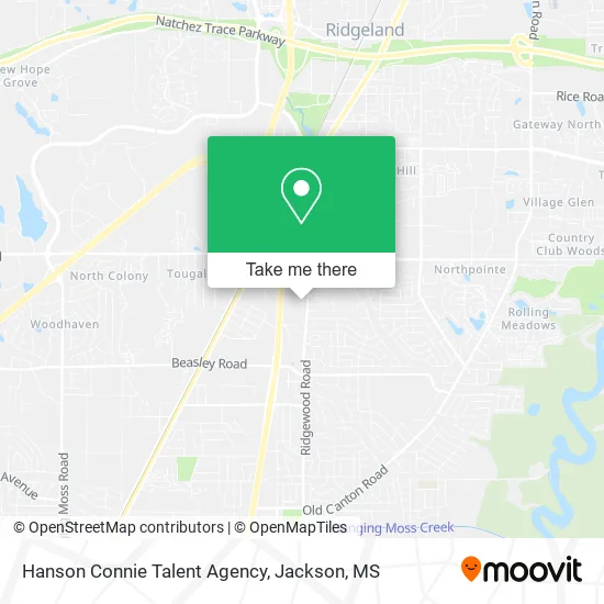 Hanson Connie Talent Agency map