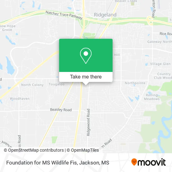 Foundation for MS Wildlife Fis map