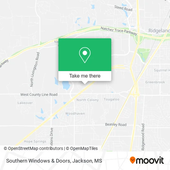 Southern Windows & Doors map