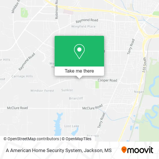 Mapa de A American Home Security System