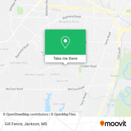 Gill Fence map