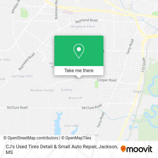 CJ's Used Tires Detail & Small Auto Repair map