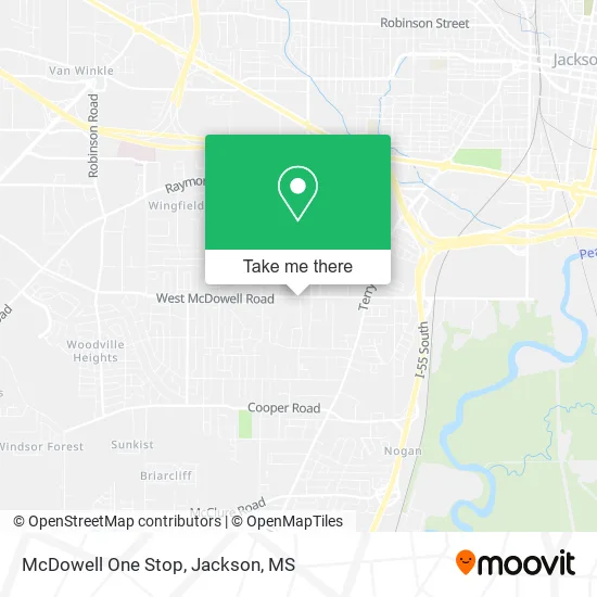 McDowell One Stop map